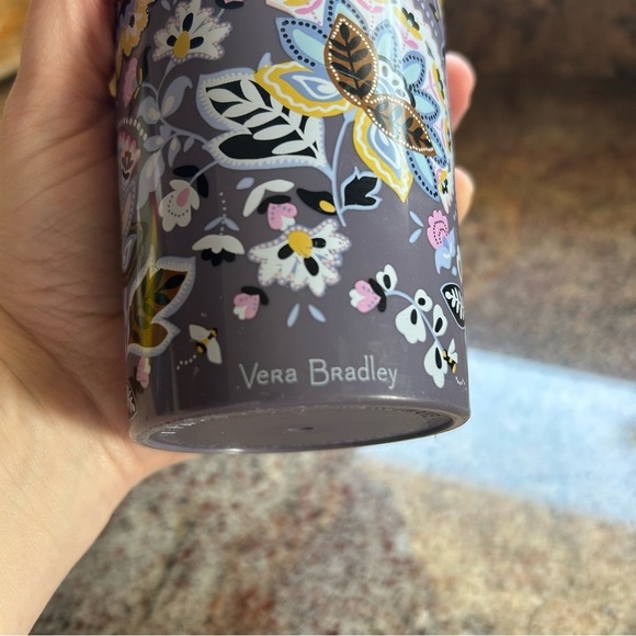 Vera Bradley Floral Pattern Tumbler with Pink Lid - Picture 4 of 6
